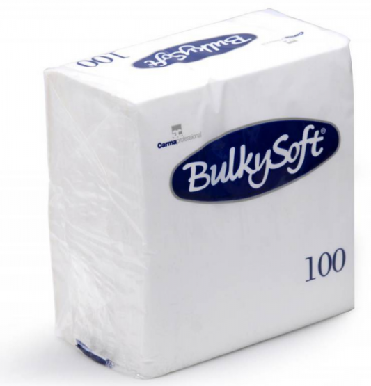 BulkySoft Table Top Servietten 100% Zellstoff, 2-lagig, 1/4-Falz