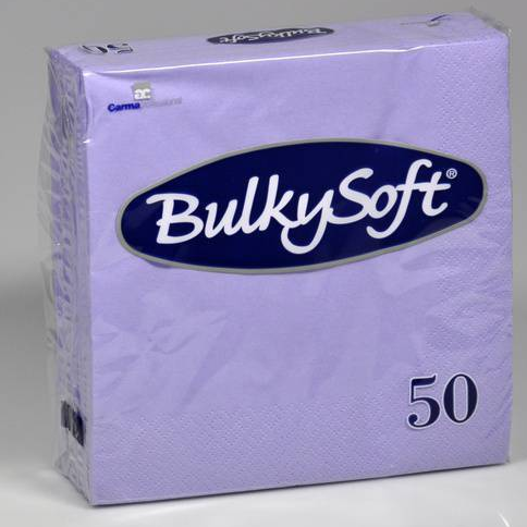 BulkySoft Table Top Servietten 100% Zellstoff, 2-lagig, lila