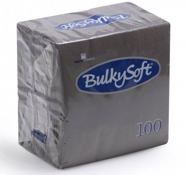 BulkySoft Table Top Servietten 100% Zellstoff, 2-lagig, 1/4-Falz, braun