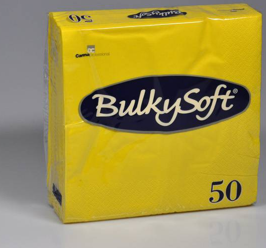 BulkySoft Table Top Servietten 100% Zellstoff, 2-lagig, limone