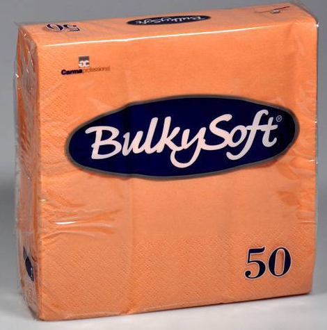BulkySoft Table Top Servietten 100% Zellstoff, 2-lagig, lachs