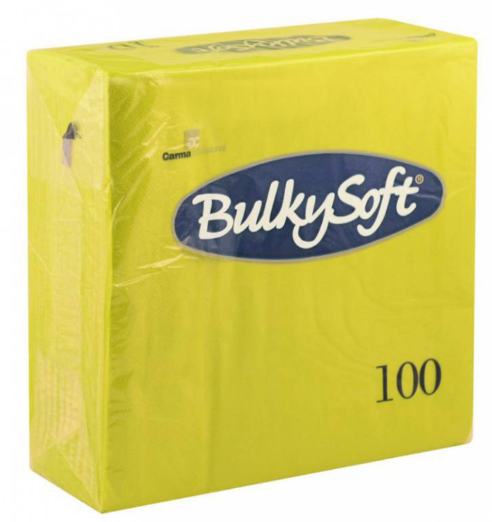 BulkySoft Table Top Servietten 100% Zellstoff, 2-lagig, 1/4-Falz, kiwi