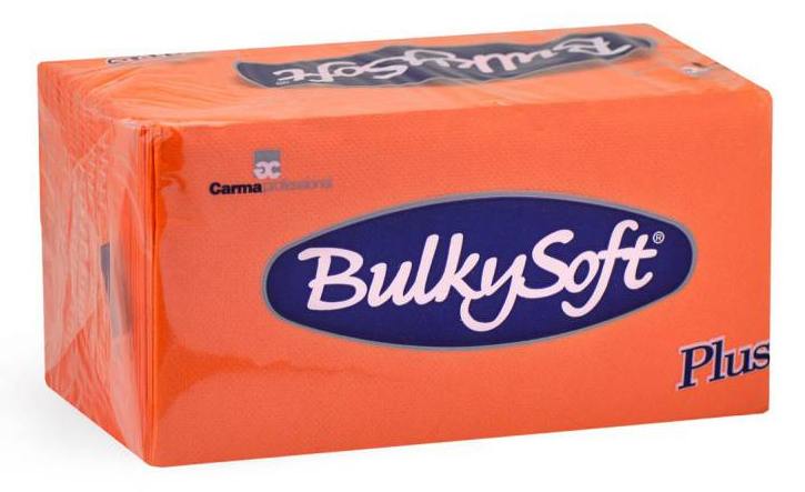BulkySoft Table Top Servietten Plus Line 100% Zellstoff, 2-lagig, 1/8-Falz, orange