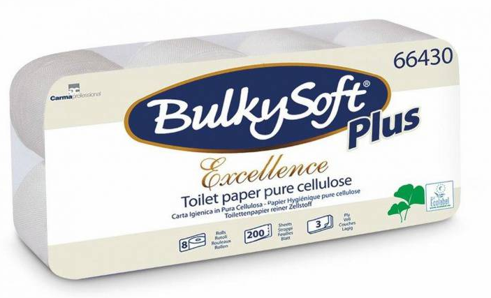Toilettenpapier BulkySoft, 100% Zellstoff, 3-lagig, weiss