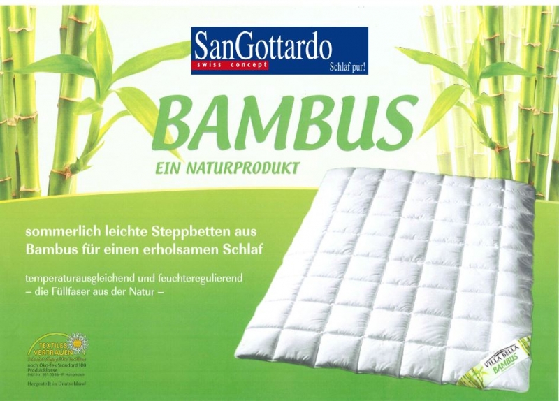 San Gottardo Bambus-Duvet