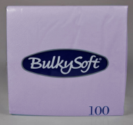 BulkySoft Table Top Servietten 100% Zellstoff, 2-lagig, 1/4-Falz, lila